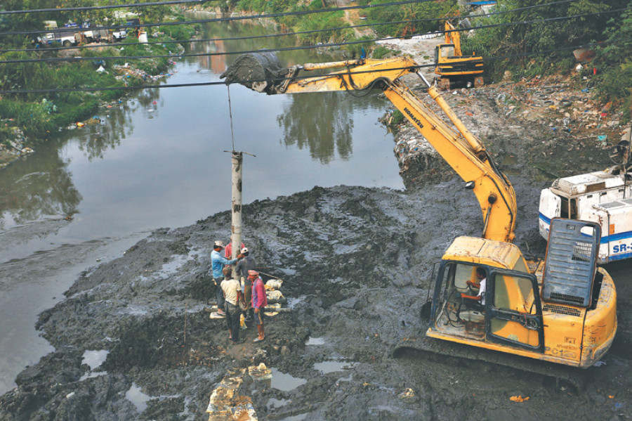 90pc of Bagmati drain installation complete