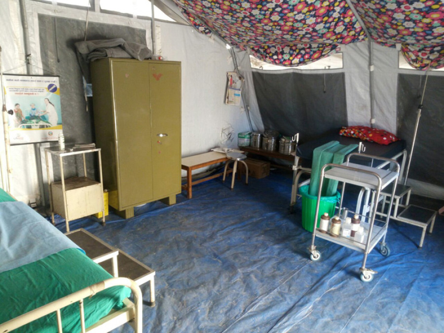 Many health facilities without buildings