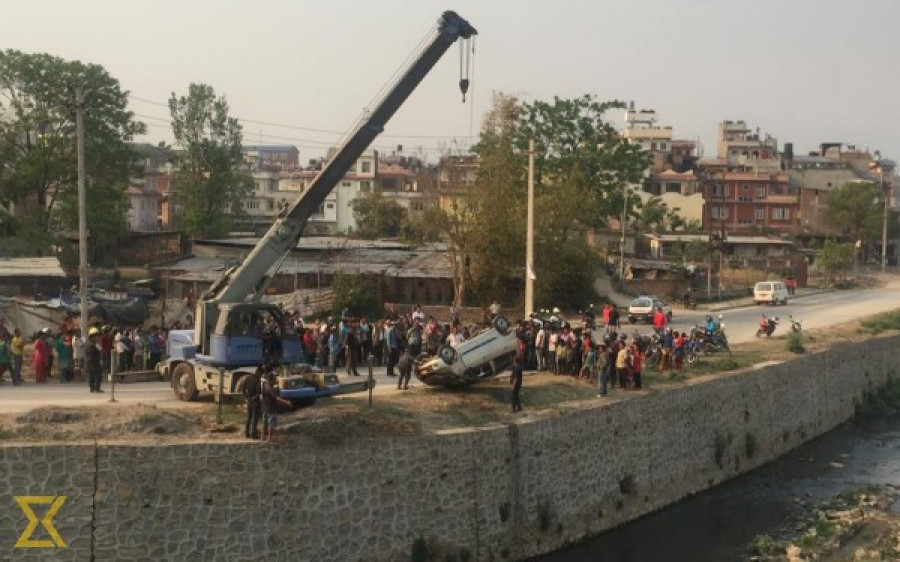 Two injured in Tinkune car accident
