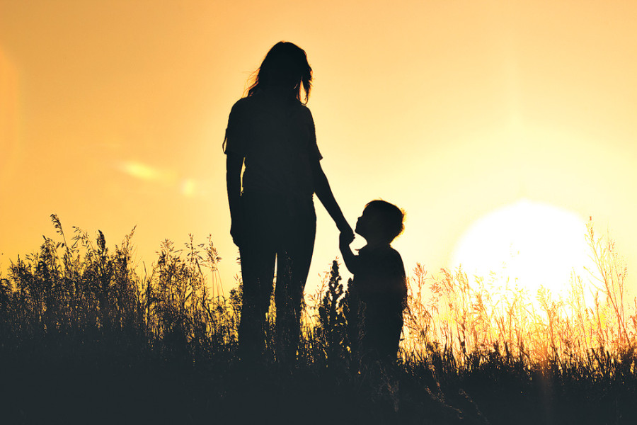 Mother and son