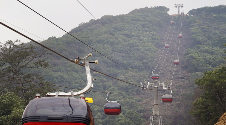 Cable-car service connects Thankot-Chandragiri (photo feature)