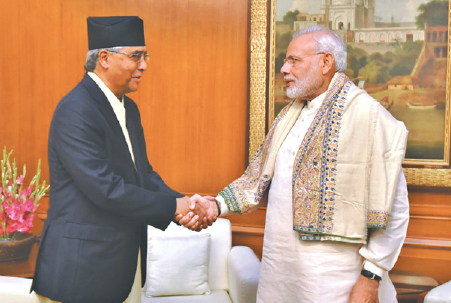 Deuba meets Indian leaders