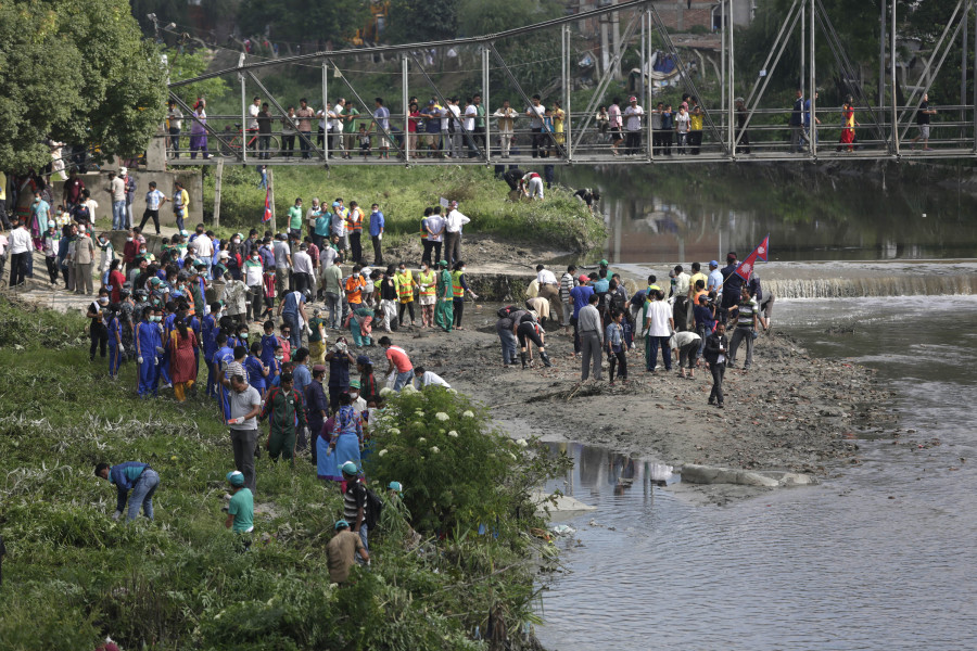 55 tonnes of solid waste extracted from Bishnumati