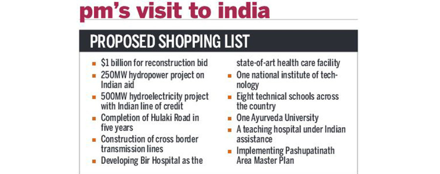 Divergent views appear ahead of Oli’s Delhi trip