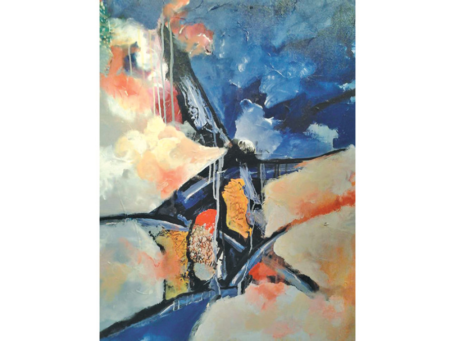 Khanal’s solo exhibit at Arupan Gallery