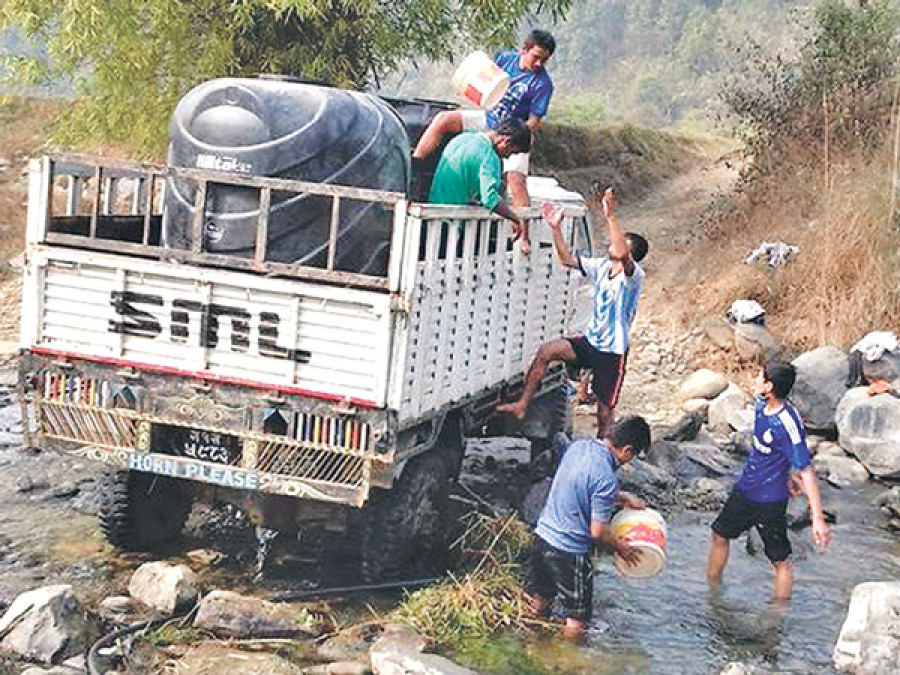 Water crisis in Gorkha school