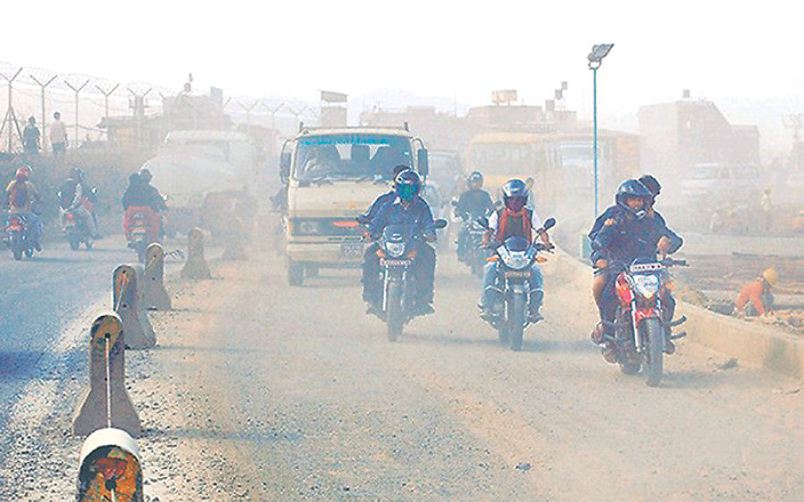 Delayed 6-lane road project adds to dust pollution woes