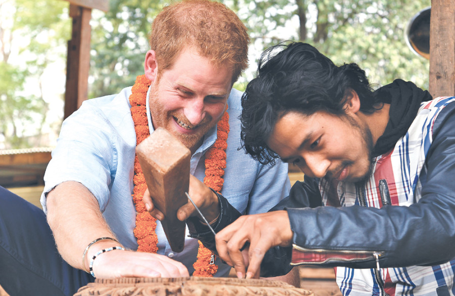 Harry visits quake-affected areas