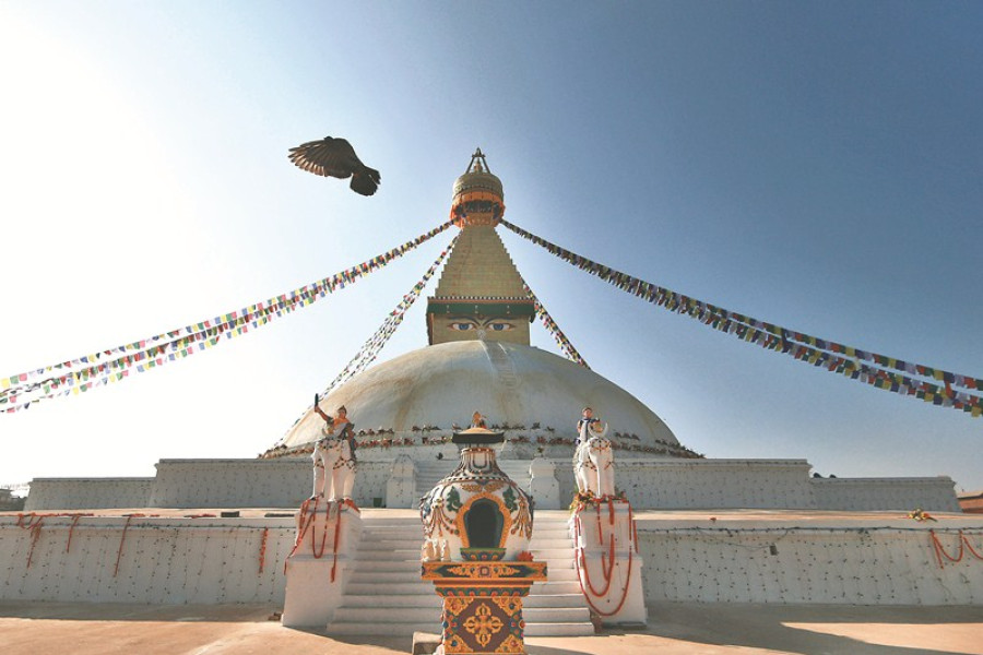 Refurbished Boudhanath Stupa reopened for public