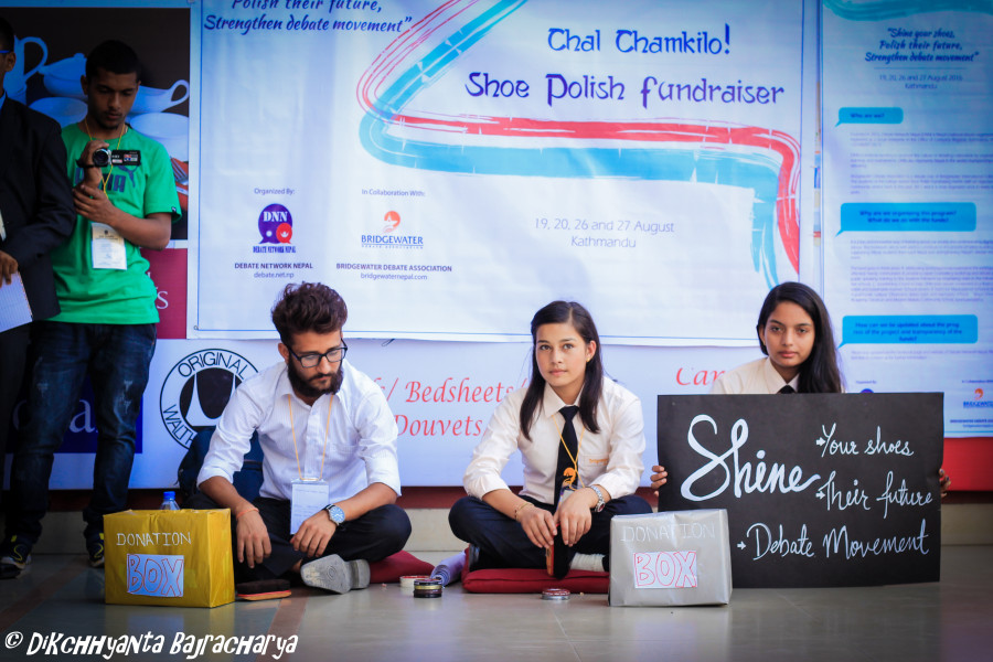 Shoe polish campaign to collect fund for social cause