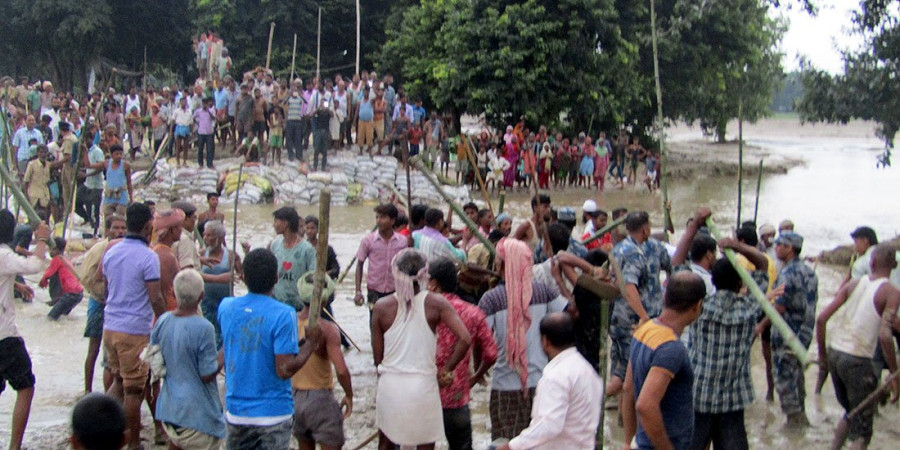 Nepal-India security officers agree on halting levee construction at Dasgaja