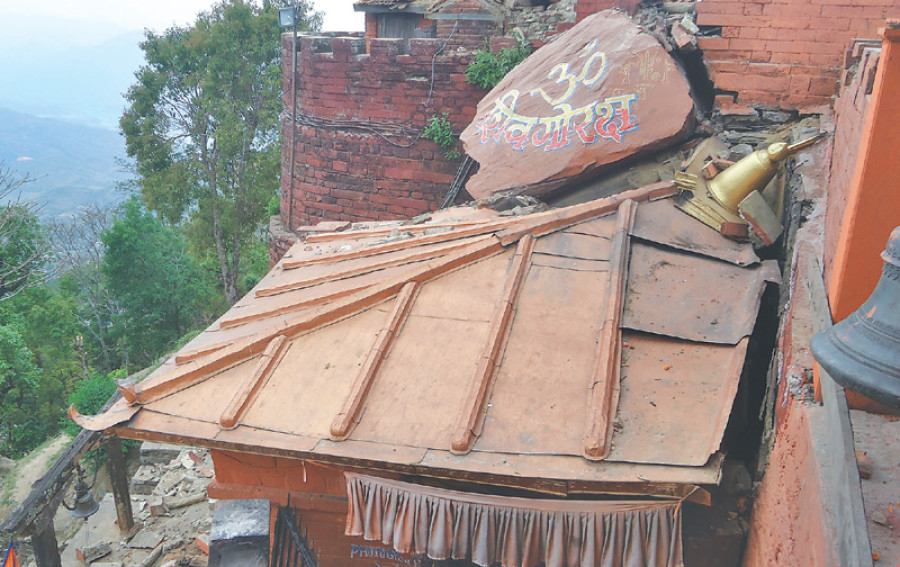 Earthquake-hit Gorkha Durbar falls into disrepair