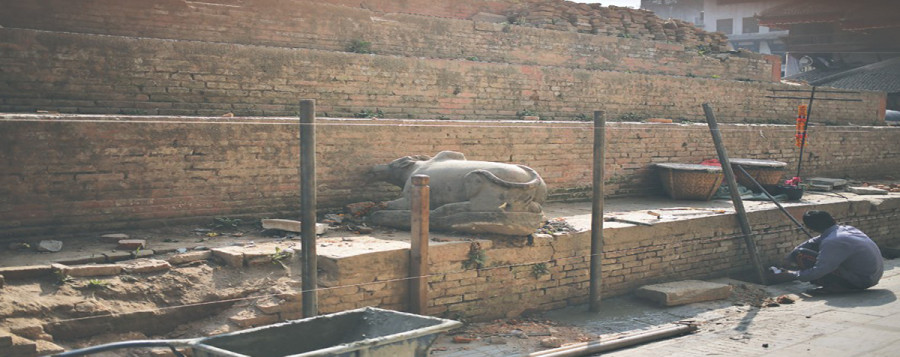 Nepali patience and heritage conservation