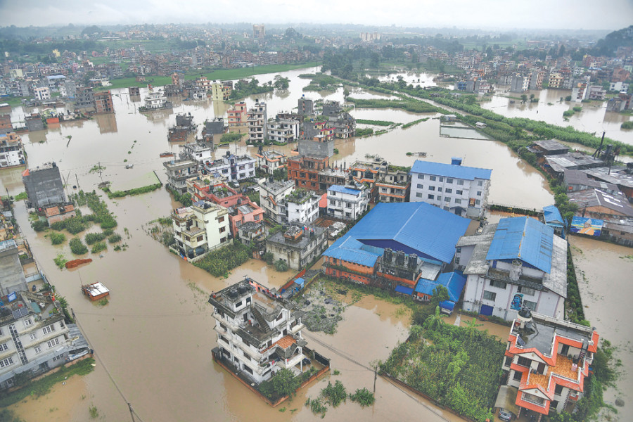 Floods, landslides hit Bhaktapur