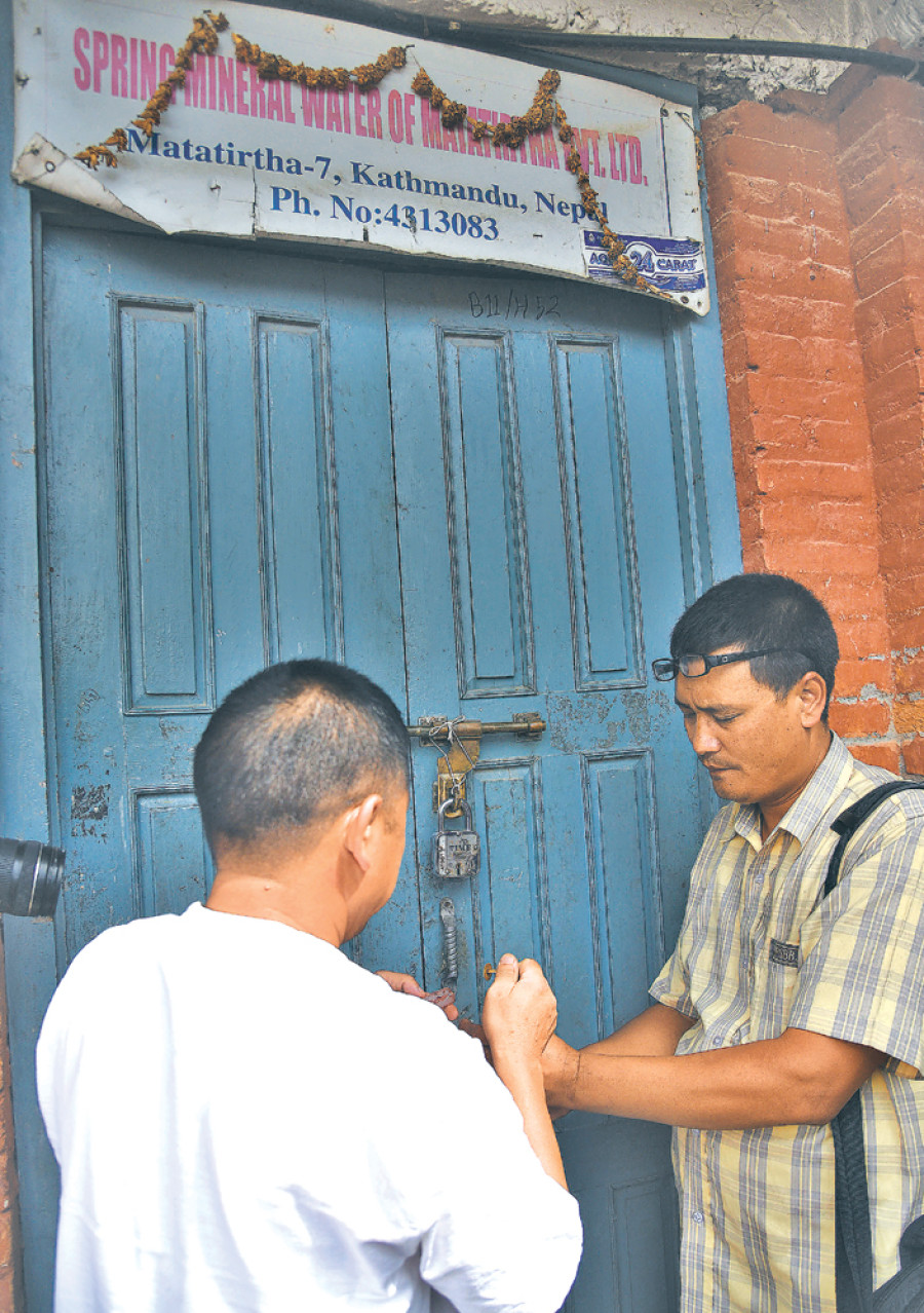 Four bottled water plants sealed