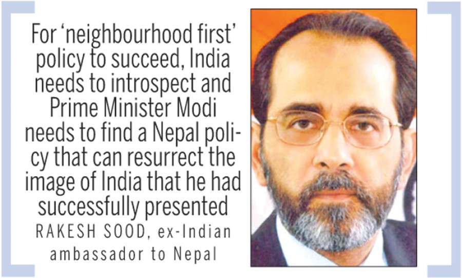 Modi needs to introspect on Nepal policy: Ex-envoy Sood