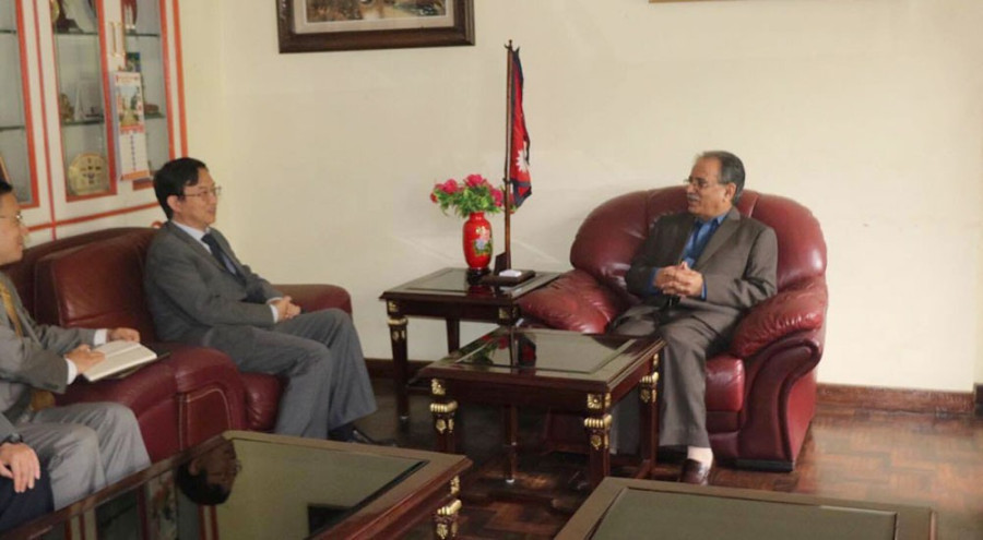 Wu says China’s support to Nepal will continue
