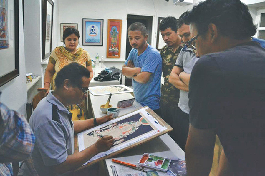 A new generation of Paubha artists in the making