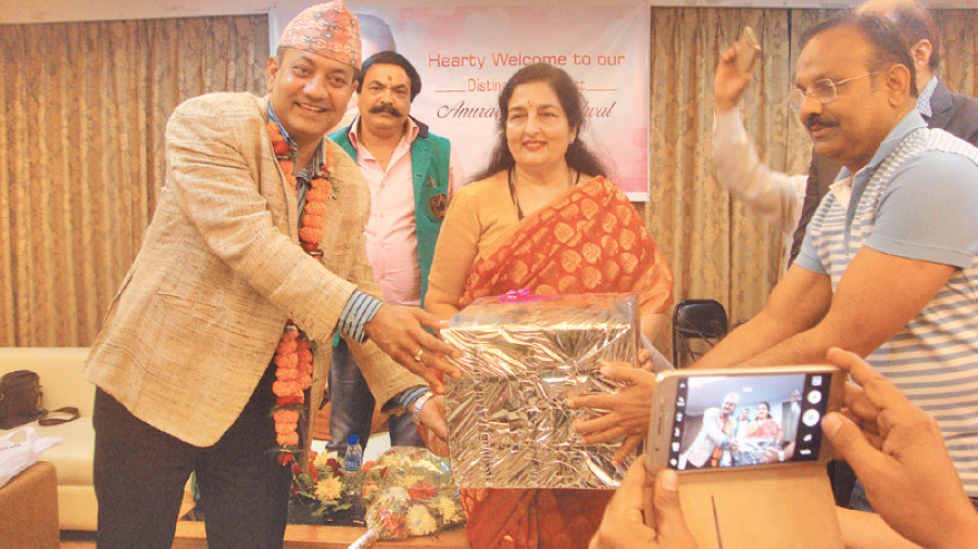 Bollywood singer Paudwal honoured in Biratnagar