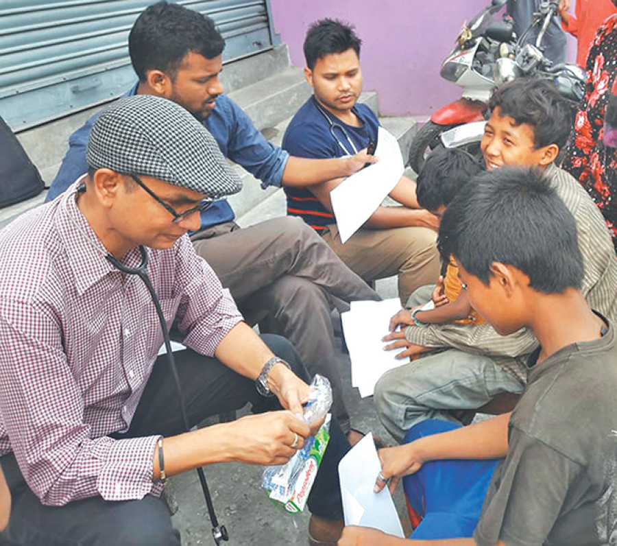 ‘Street children in poor health’