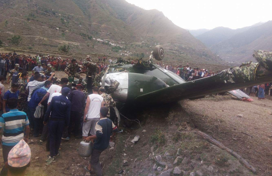 Colonel Gurung dead as Nepal Army plane overshoots runway in Bajura (With video)