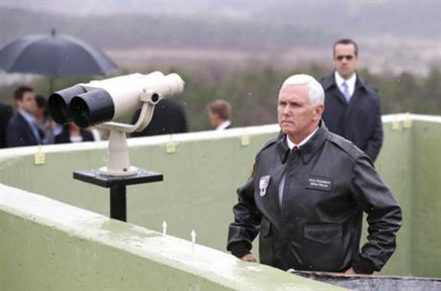 Pence warns NKorea 'era of strategic patience is over'