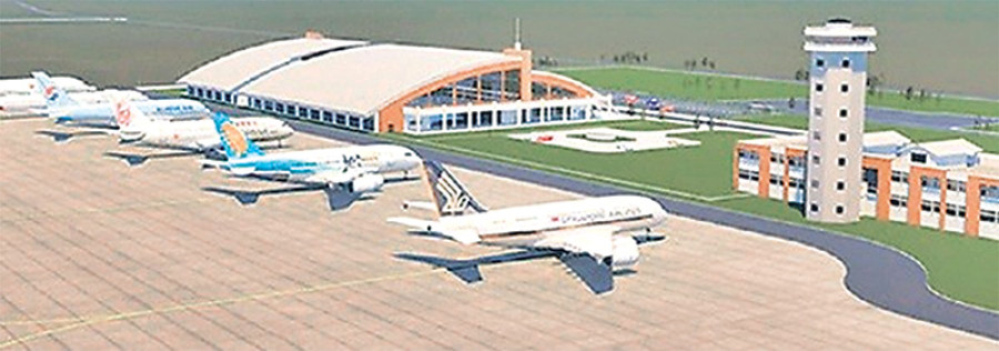 Unpaid airport project workers walk off job