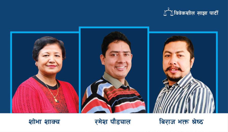 Bibeksheel Sajha picks lawmakers in Province-3