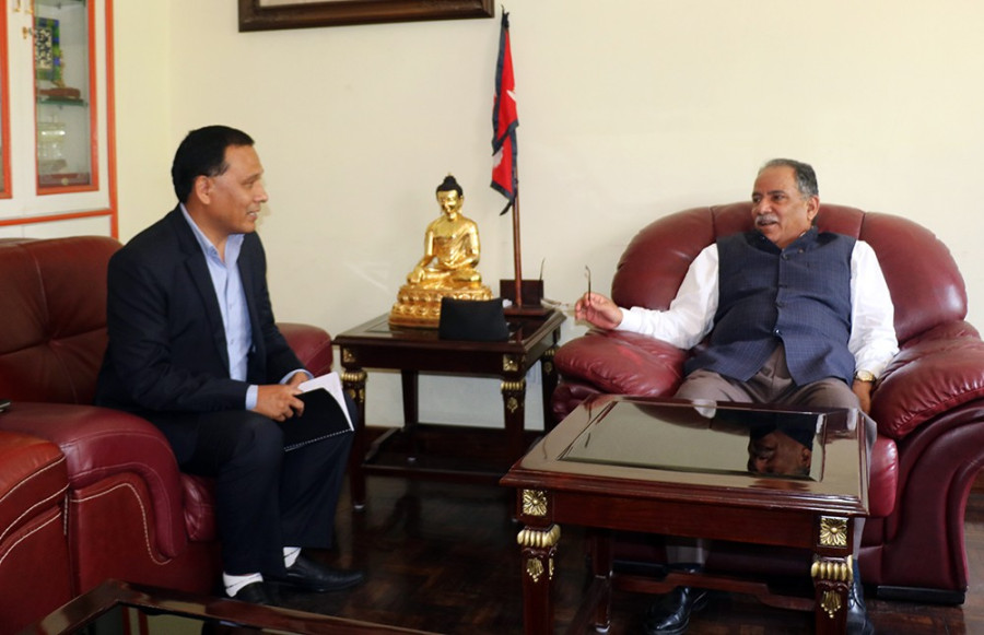 Dahal urges NEA Chief Ghising to end power outage in Far-Western region