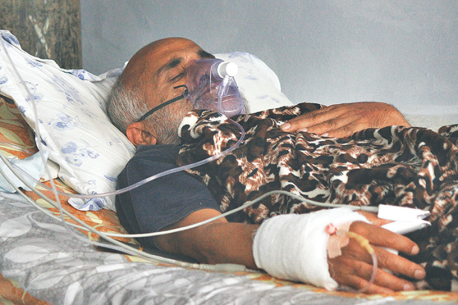 Dr KC being treated in ICU