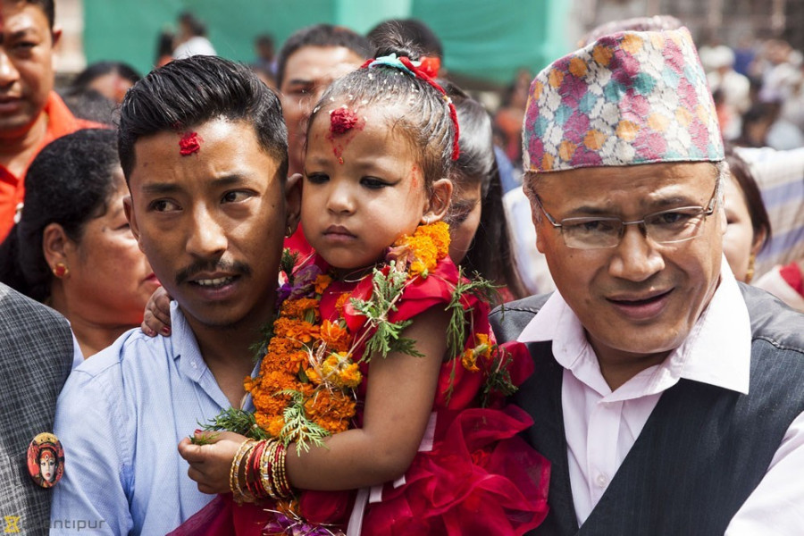 3-yr-old Trishna Shakya picked as Kathmandu’s new Kumari