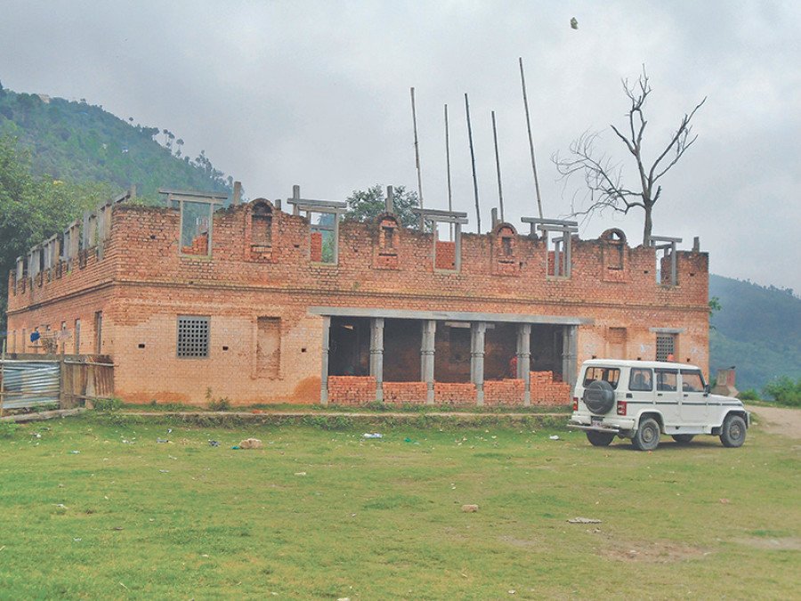 Construction of Mangalsen Durbar resumes after 7 years