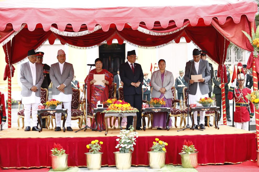 Deuba sworn in as 40th PM, forms Cabinet by inducting 7 ministers