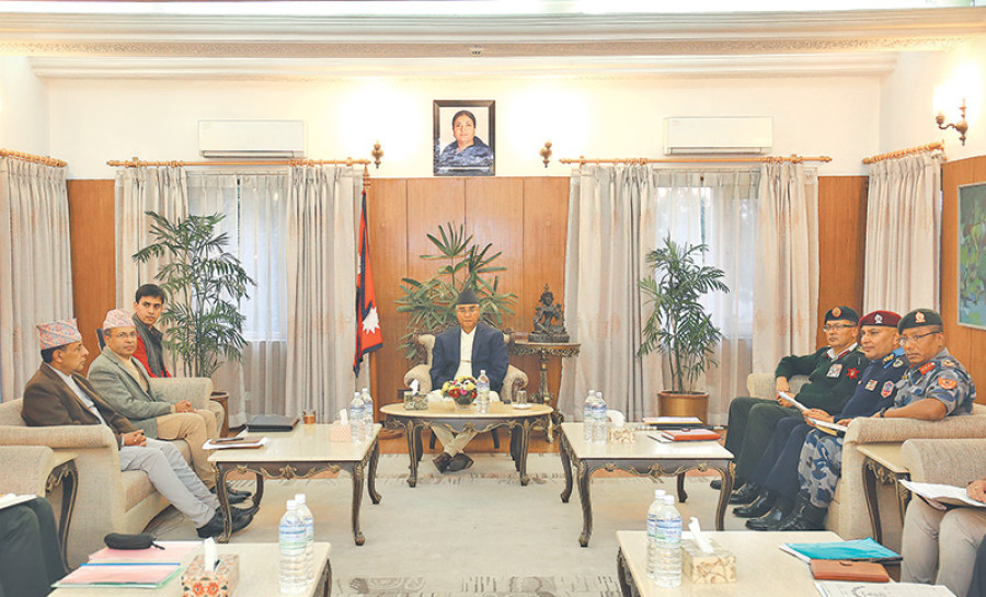 Deuba tells forces to act tough