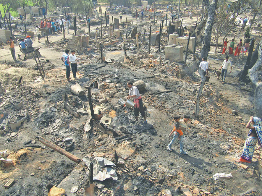 29 families rendered homeless in Siraha fire