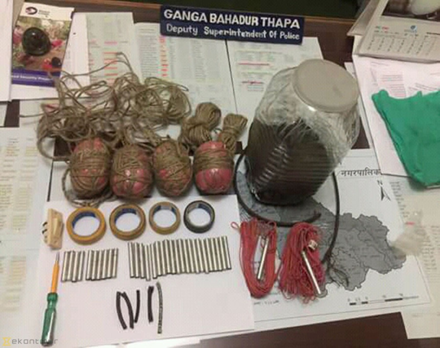Elected representative held with explosives in Gulmi
