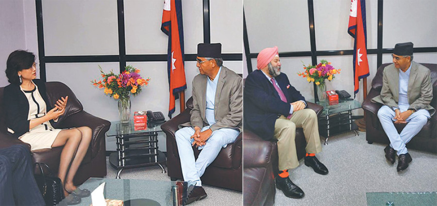 Indian, Chinese envoys call on PM Deuba