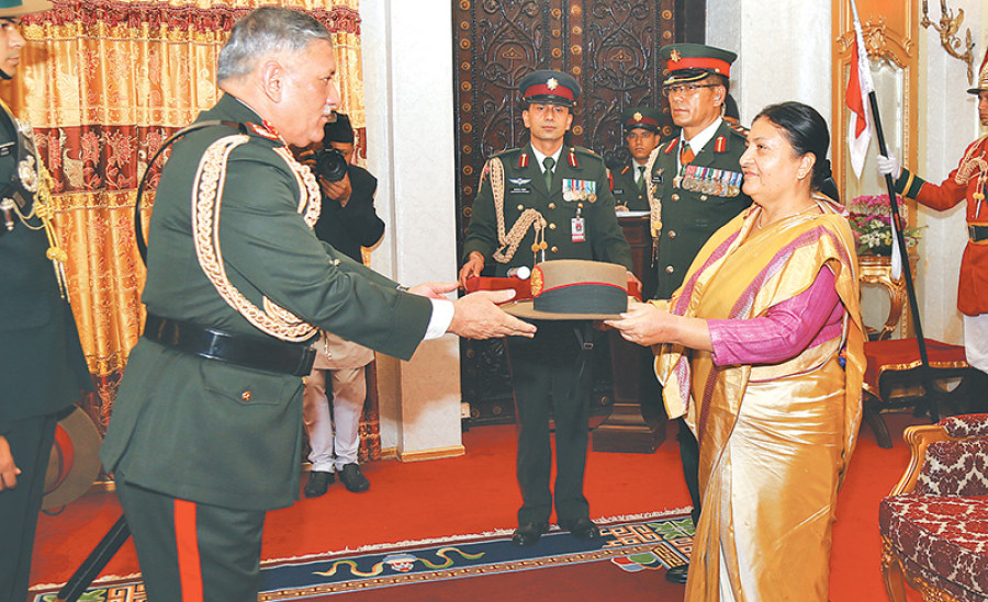 Prez confers honorary general rank on chief of Indian Army