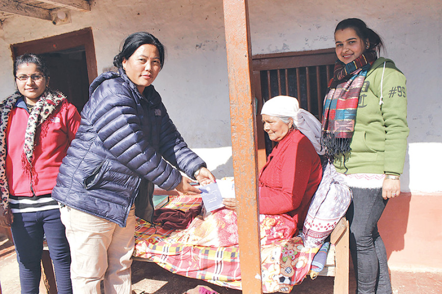 Disabled, elderly at Parbat village get benefit cards