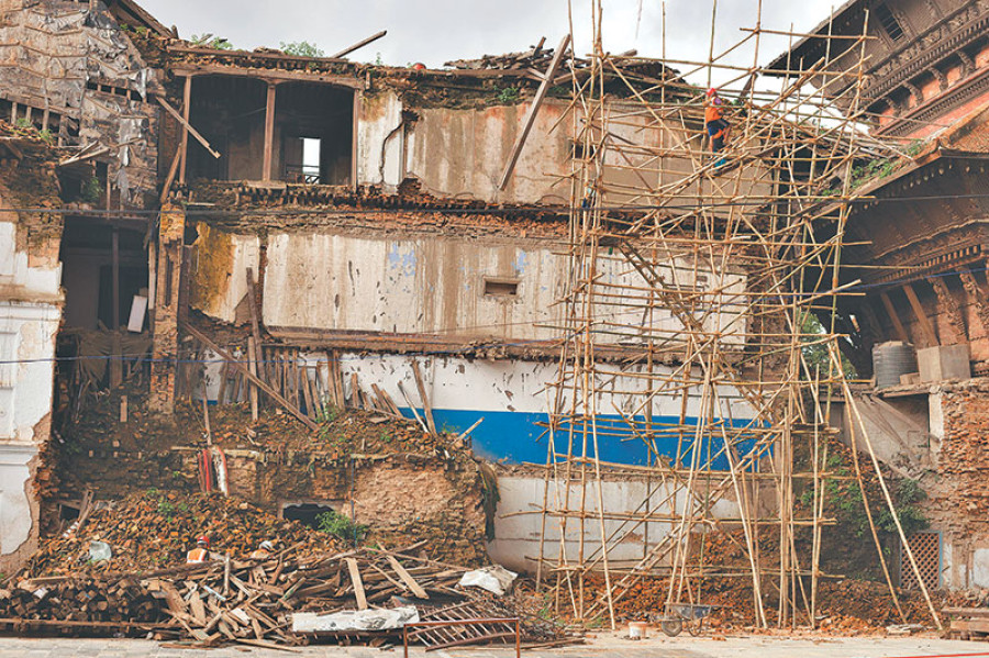 Tardy rebuilding efforts put monuments in peril