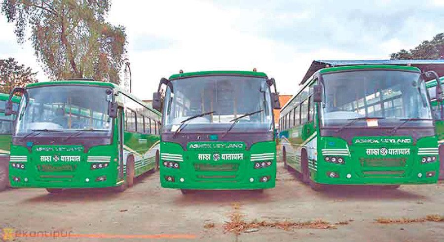 Sajha to install smart pay devices on its buses