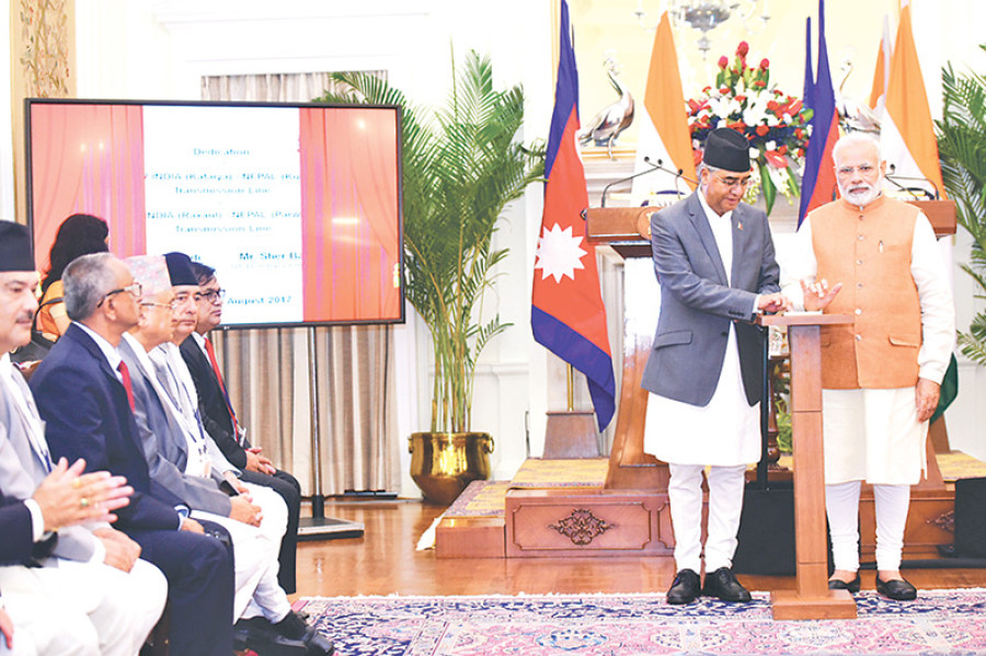 Deuba, Modi launch two cross-border power lines