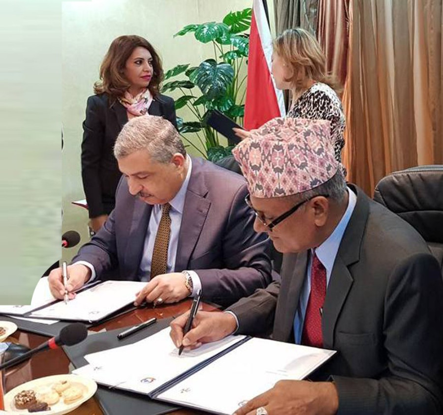 Nepal, Jordan sign labour agreement