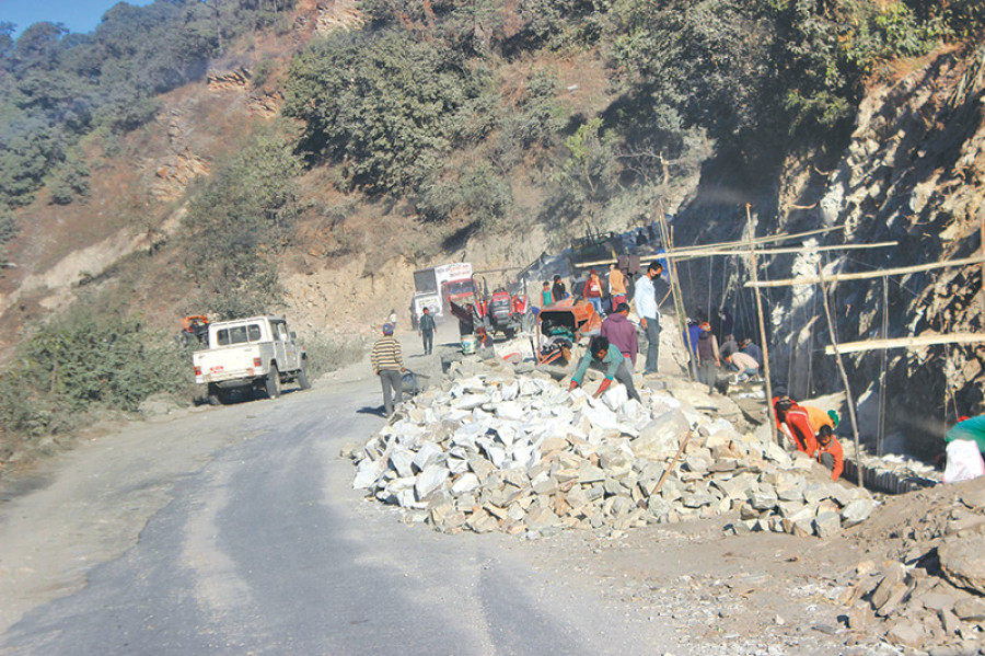 Pokhara-Baglung road section gets underway