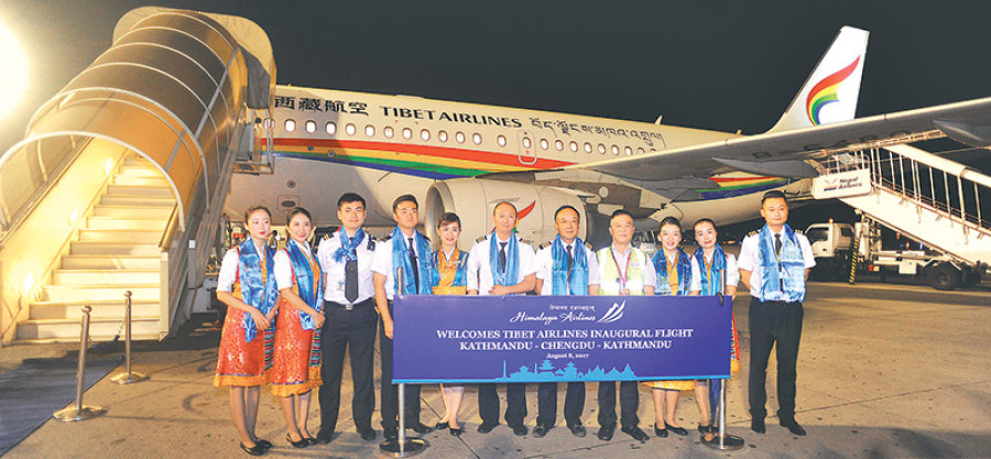 Tibet Airlines starts Chengdu-KTM flights