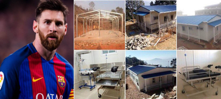 Football icon Messi building 14 health centres