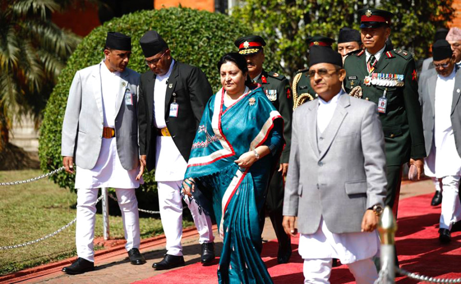 President Bhandari off to Qatar for four-day visit