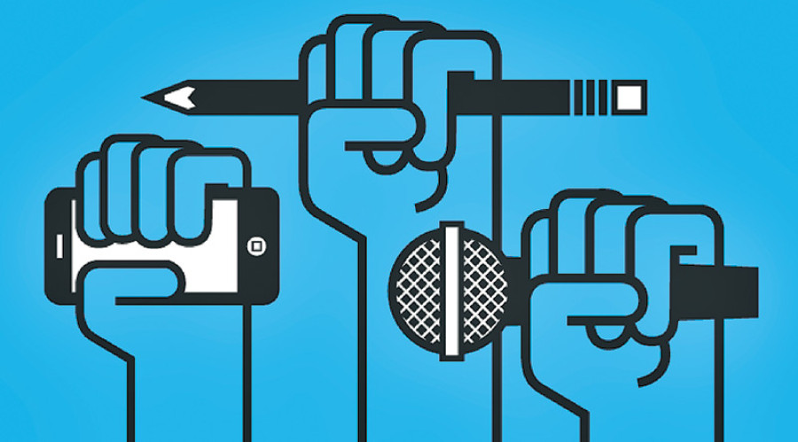 Calling for press freedom