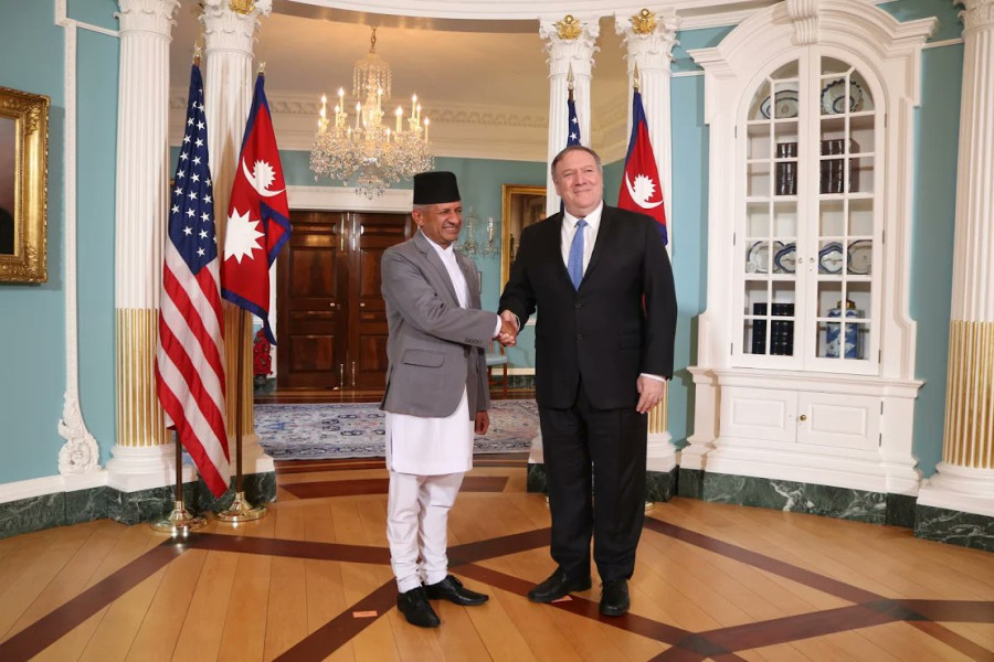 Foreign Minister Gyawali meets US Secretary of State Pompeo