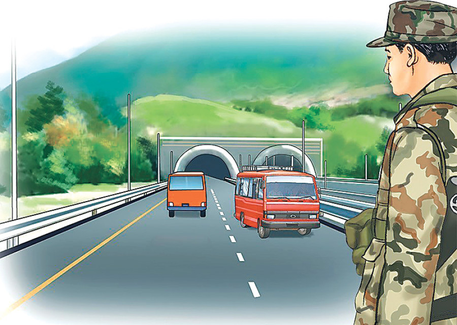 Khokana residents protest against Kathmandu-Tarai Expressway